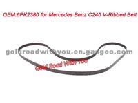 V-Ribbed Belt 6PK2380 For Mercedes Benz C240