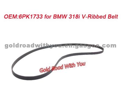 V-Ribbed Belt 6PK1733 For BMW 318i