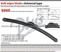 Frameless Universal Wiper Blade S860