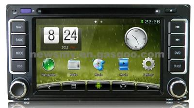 DT1207S-H Toyota Universal Android 4.2 Quad-Core Car DVD Player / Carpad