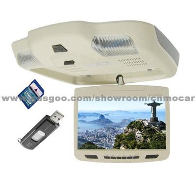 9 Inch Car Roof Mount Flip Down TFT LCD Monitor