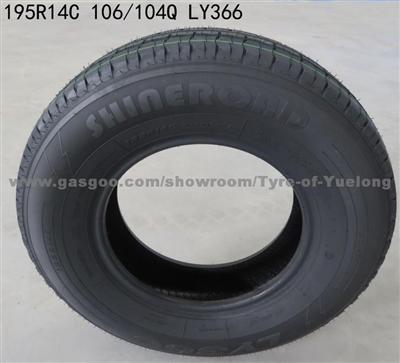 Pcr Semi Steel Radial Passenger Car Tyre/PCR Tire/Tyre SHINEROAD366(195R14C 3 )