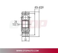 OTOP C.V Joint 101-D35-3-561 for VOLKSWAGEN