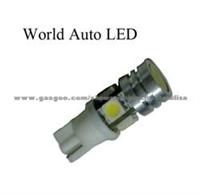 Super Bright Led Car Bulb T10,1W+4SMD5050,12VDC