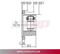 OTOP C.V Joint 101-D35-3-552 For VOLKSWAGEN CABRIO GOLF JETTA