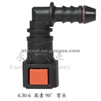 Urea Line Quick Connector Of 6.3 Elbow To Hose ID 6mm