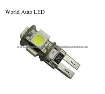 Can Bus T10,5SMD5050,White/Red/Blue/Green/Yellow,12V DC,Led Car Lighting