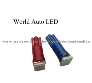 Super Bright,Led Car Bulb,T5,1smd5050,White,Red,Blue,Green,Yellow,12V DC