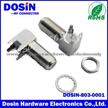 Hot Sell F Connector Right Angle Pcb Mount