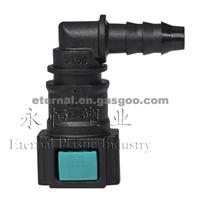 Conductive Quick Connector 7.89mm Elbow To Hose ID 6mm