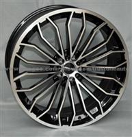 17 Inch 8H Sport Racing Wheels Black Replica Alloy Wheels