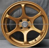 15 Inch Gold Sport Racing Wheels Replica Alloy Wheels