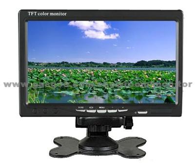 Monitor In Car ,7inch Stand Alone Monitor With TFT LCD, 2 Video Inputs