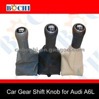 Hot Sale Of Car Leather Gear Shift Knob Cover For Audi A6L