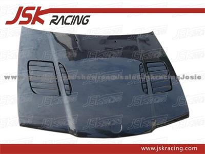 FOR 1992-1998 BMW E36 4D CARBON FIBER GTR HOOD