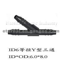 Hose Connector Y Type Tee Equal