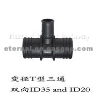 Hose Connector Reducing T Type Tee