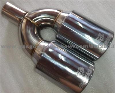 Auto Exhaust Pipe Chrom Flat Tips