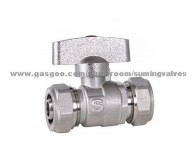 ALUMINUM-PLASTIC PIPE BRASS BALL VALVE