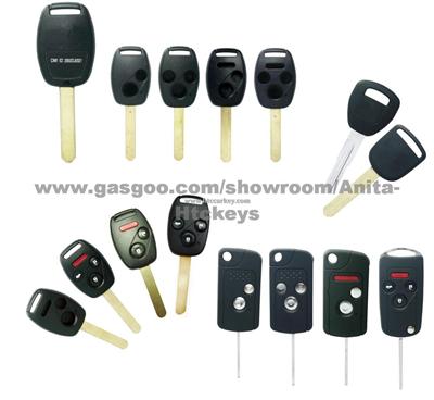 Honda Remote Key Shell And Transponder Key