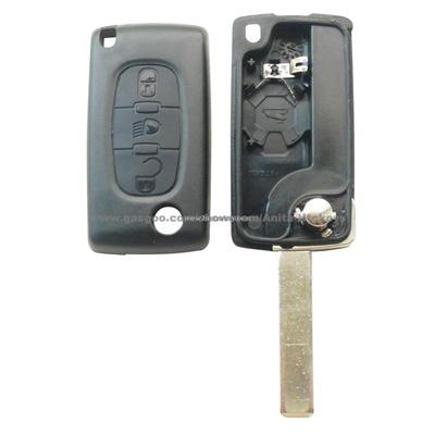 Peugeot / Citroen Flip Key Shell 3 Button 2 Button