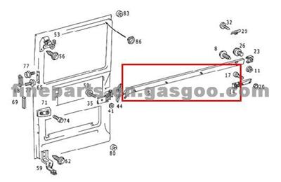 Guide Rail For Benz Sprinter 901 , 9017600627