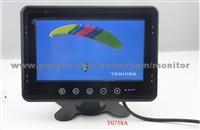 HD Screen Monitor In Car, LCD Monitor,7 Inch Car Stand Alone Monitor T0758A,With 2 Video Inputs