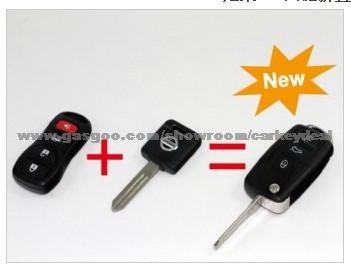 Nissan Remote Key 3+1 4 Button 315MHZ Key Shell 2pcs Per Lot