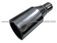 Exhaust Tail Pipe Tips ( Oval Rolled Single Wall Slanted)