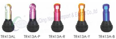 Tire Valves Aluminum Color - Sleeve & Caps For Φ11.5 (Straight Type)