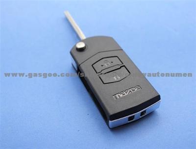 2 Button Flip Remote Key Case For Mazda M3/M6