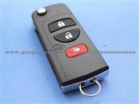 Nissan Flip Remote Key Shell 3 Botton EXLUDE The Ring