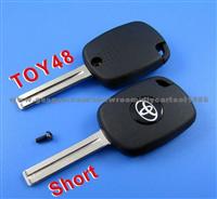 Toyota 4D Duplicable Key Shell Toy48 (Short) With Groove