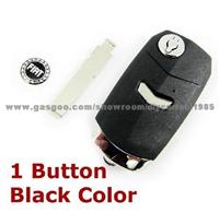 Fiat Flip Remote Key Shell 1 Button Black Color