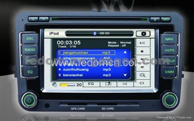 Multifunctional Car DVD GPS For Skoda Roomster / Fabia / Octavia With Bluetooth & Radio & Navigator