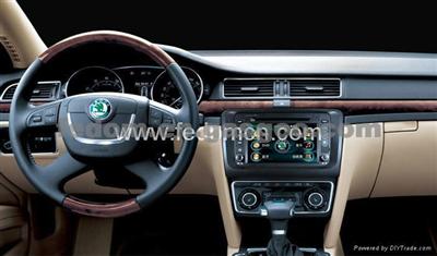 Multifunctional Car DVD GPS For Skoda Superb With Bluetooth & Radio & Navigator