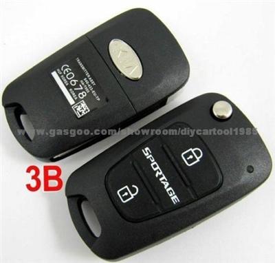 Kia Sportage Modified Flip Remote Key Shell 3 Button