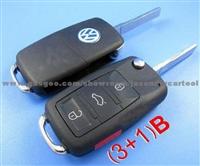 VW Touareg Remote Key Shell (3+1) Button