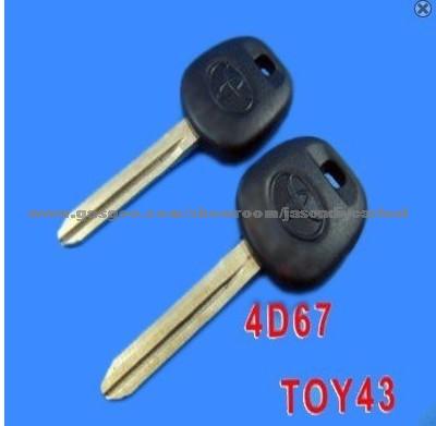 Toyota Transponder Key ID4D(67) TOY43