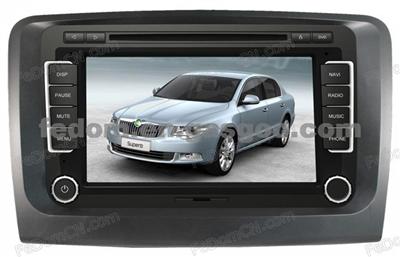 Touch Screen Car Dvd Gps For Skoda Superb With GPS, IPod, RDS, TV Functions