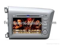 HD 7 Inch Touch Screen Car DVD GPS With Bluetooth/IPod/Radio/RDS/Steer Wheeling Control For Honda Civic 2012