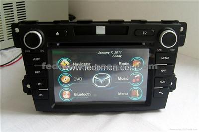 HD 7inch Touch Screen Car GPS With Bluetooth/IPod/MP4/VCD/Steer Wheeling Control/Dual Zone/MP3 /Radio/RDS For Mazda CX-7