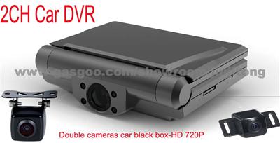 2CH Camera Car Black Box Built-In G-Sensor (JJT-668)