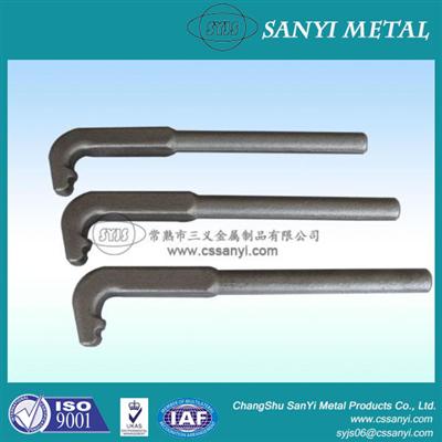 L Shape Hook Forged L Shaped Bolt Railway Fasteners L Type Bolts Hook Professinal Forged Steel Parts Railway Fastener Supplier