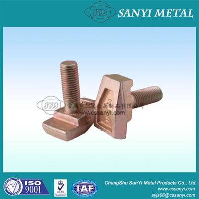 T-Shaped Bolts Lifting Din580 Forged Bolts Lifting Fasten T-Bolts Elevator Lifting Fastener Drop Forged T-Typed Bolts Supplier