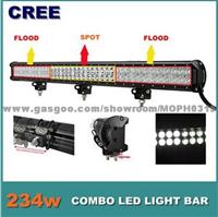 36 Inch 234W CREE LED Light Bar FLOOD &SPOT Combo Light Offroad Work Light 4wd