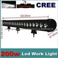 200W CREE LED Work Flood Light Bar Driving Offroad Lamp Truck 4WD