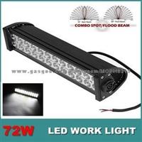 72w LED Work Light Bar Driving Lamp Offroad 4WD Truck Lamp SPOT Beam DC12-24v