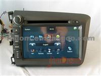 Car DVD Player With Radio Bluetooth With Buit-In GPS For Honda Civic 2012