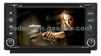 6.2 Inch Double Din Car Auto Radio Dvd With Gps Navigation For Toyota FJ Cruiser / Fortuner / Innova